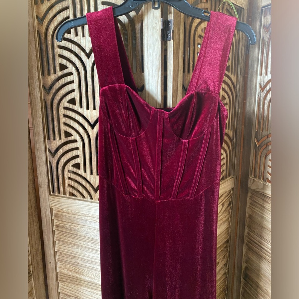 Cider Velvety Red Romper